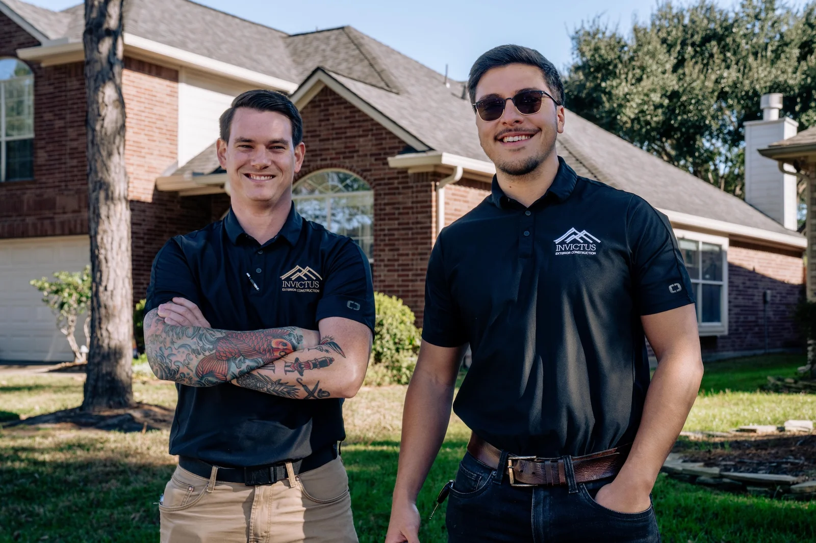 Invictus Exterior Construction team photo - Houston roofing and exterior remodeling company