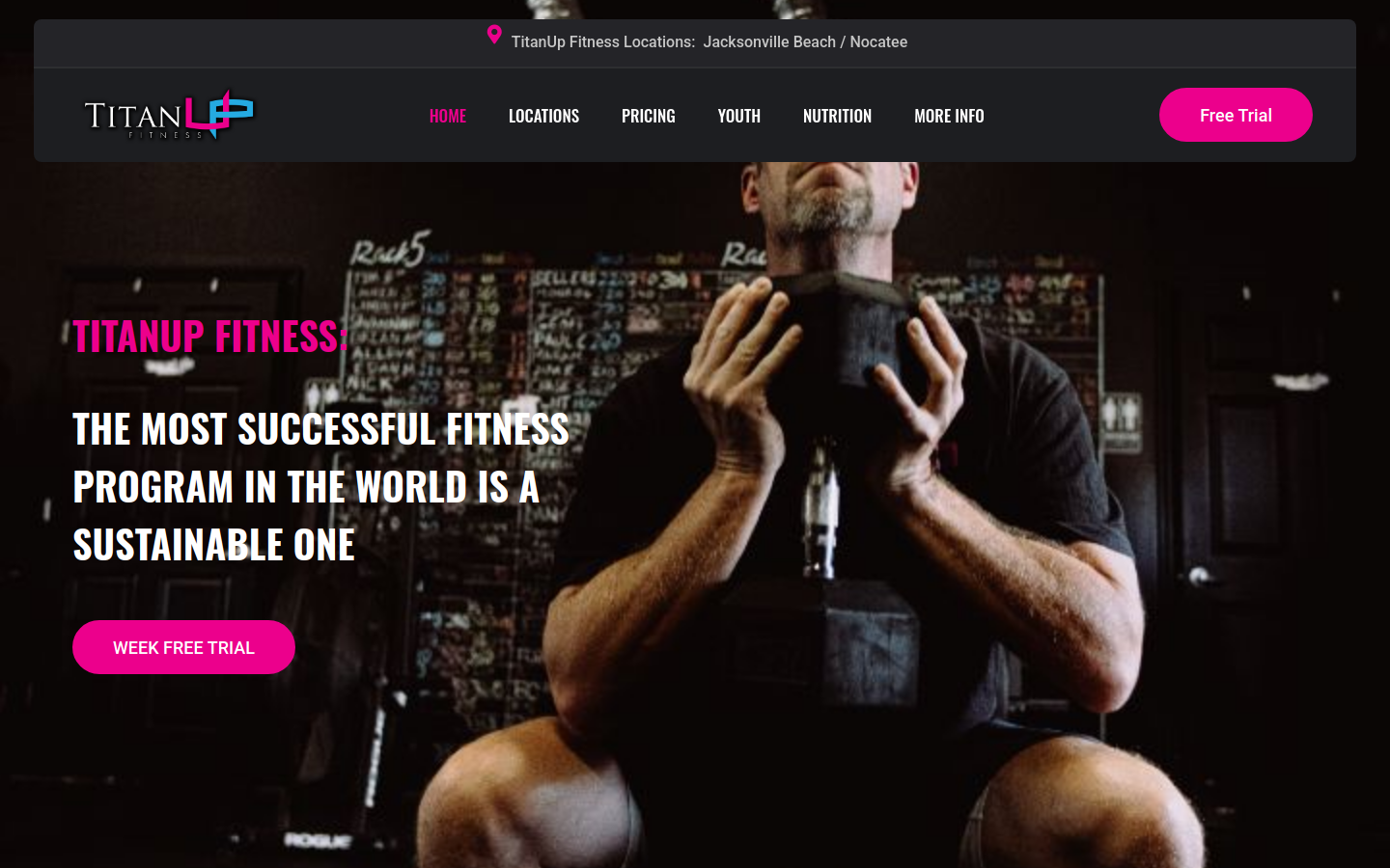 TitanUp Fitness website